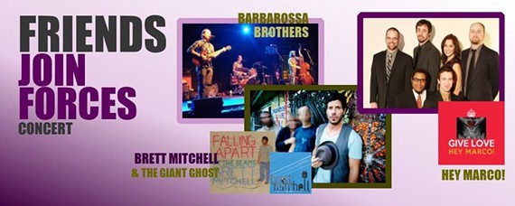 Barbarossa Brothers, Brett Mitchell & the giant GHOST and Hay Marco! together in concert!!