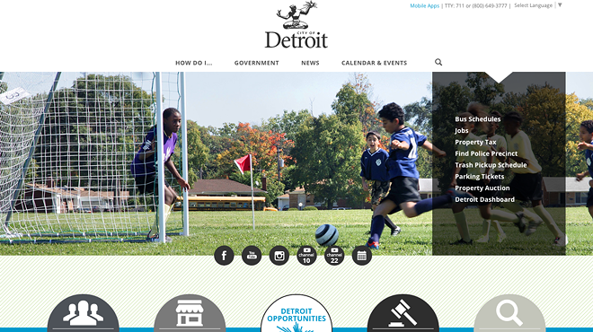 Detroit finally has a new website