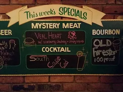 Image: Green Dot Stables is serving up veal heart this Valentine's Day