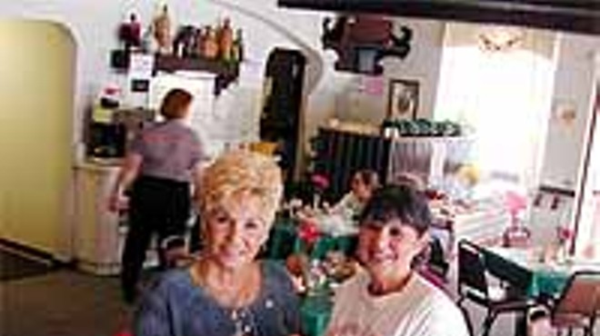 Hungarian-American Cultural Center: Manager Barbara House and waitress Veronica Lassen serve chicken paprikas and dumplings