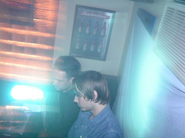 Justin Carver and Daniel Stolarski DJ Something Cold at Nancy Whiskey .