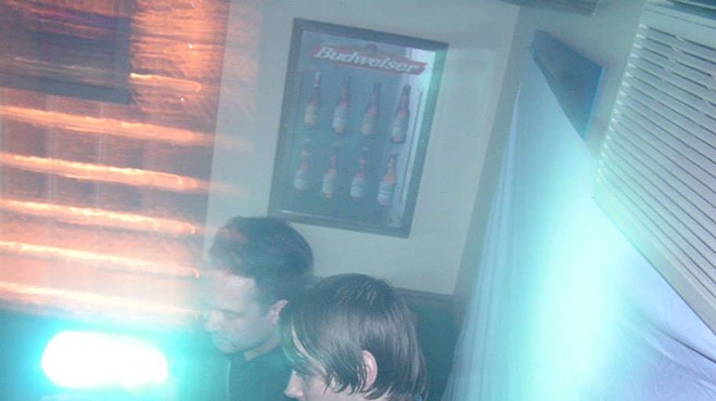 Justin Carver and Daniel Stolarski DJ Something Cold at Nancy Whiskey .