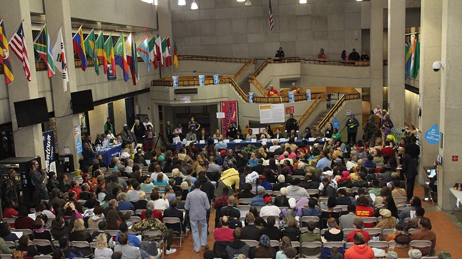 A town hall forum was held to discuss Detroit's water shut-off program with representatives from the United Nations on Sunday, Oct. 19, 2014.