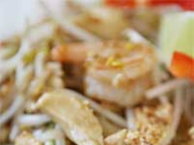 Shrimp and chicken pad thai from Pi's Thai Cuisine.