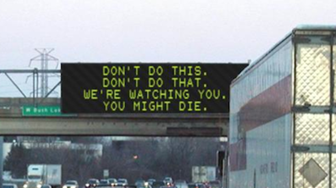 The electronic freeway signs couldn't be any more depressing if they all said this.