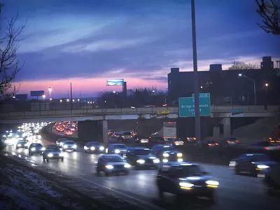The Michigan Department of Transportation's proposed widening of I-94 would include the removal of pedestrian overpasses between Midtown and New Center, such as the Trumbull Ave. bridge seen here.