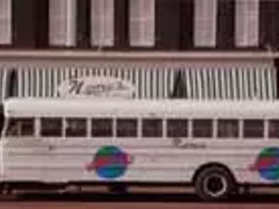 The shuttle bus for Nemo's Bar & Grill
