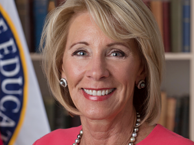 Image: Grand Rapids bookstore demands Betsy DeVos' resignation via window display