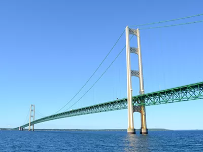Image: You can now buy a rusty, two-ton chunk of the Mackinac Bridge