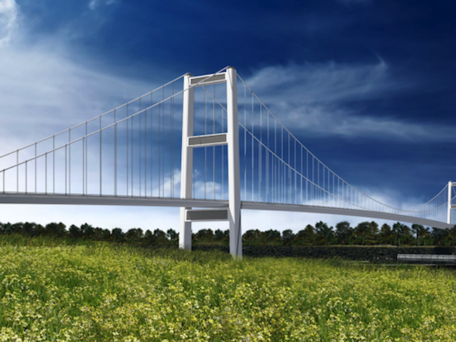 One conceptual image of the proposed Gordie Howe International Bridge.