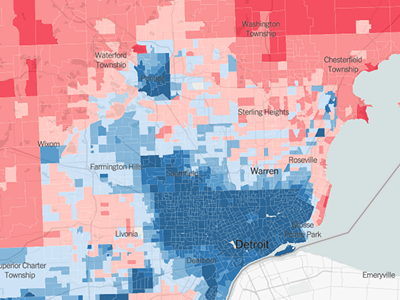 Image: New map shows if your Detroit neighborhood is filled with Trump voters (2)