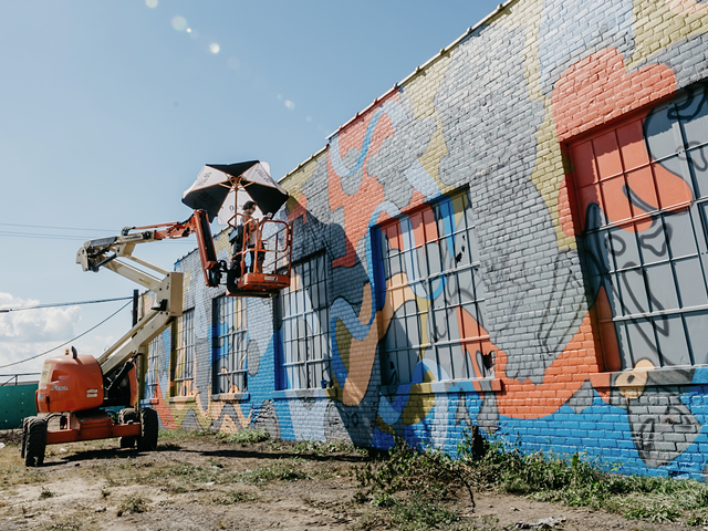 You can catch Murals in the Market artists hard at work through Thursday, Sept. 20.