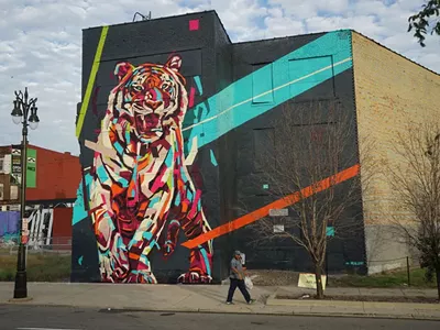 Image: This sports website perfectly takes on Detroit street art