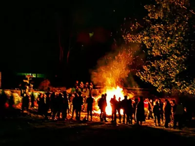 Image: Police break up party at Detroit's Lincoln Street Art Park following Freep narc