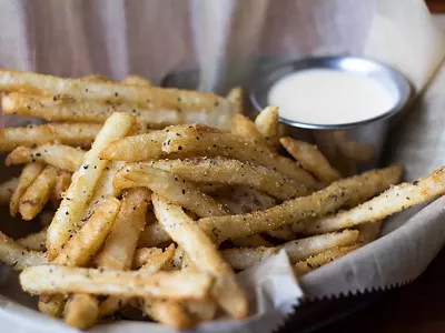 Crack fries with cheese from HopCat.