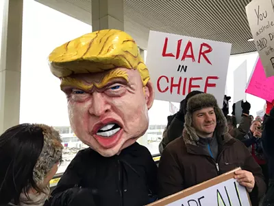 Image: Protests planned in Michigan in response to Trump's 'fake' national emergency