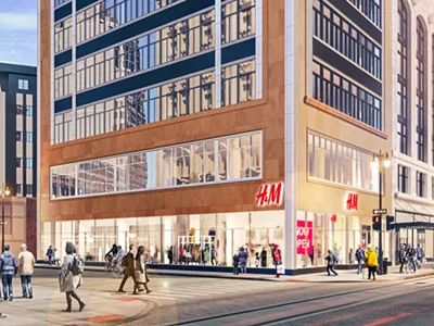 H&M will span three Albert Kahn designed buildings