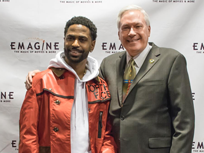 Big Sean and Emagine CEO Paul Glantz.