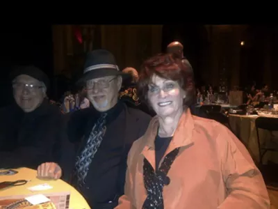 Millie Coffey with husband Dennis Coffey at the Detroit Music Awards.