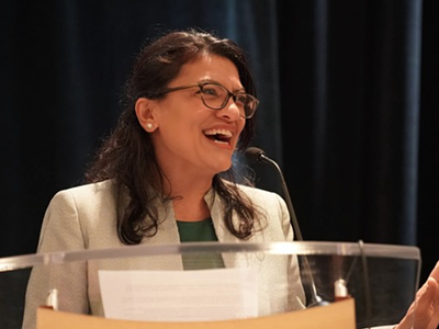 Image: Tlaib pushes to repeal Muslim ban, introduces anti-poverty legislation