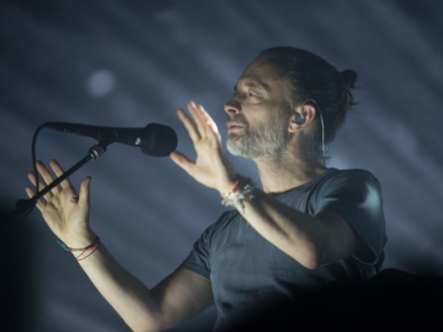 Thom Yorke during Radiohead's 2018 performance at LCA.