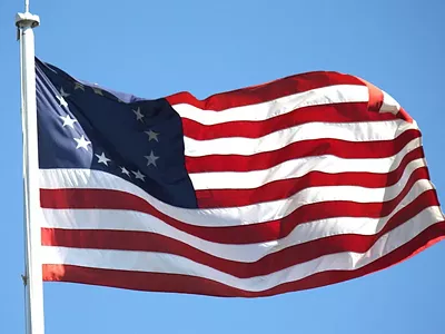 A "Betsy Ross" flag.