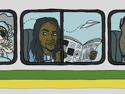 Image: Riding the bus with Gary Winslow: 'Crazy Lady'