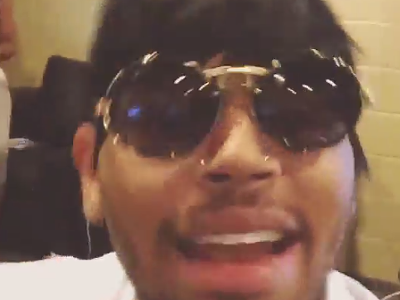 Image: Chris Brown does his best DeJ Loaf impersonation