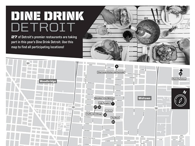 Check off your stops on the Dine Drink Detroit checklist