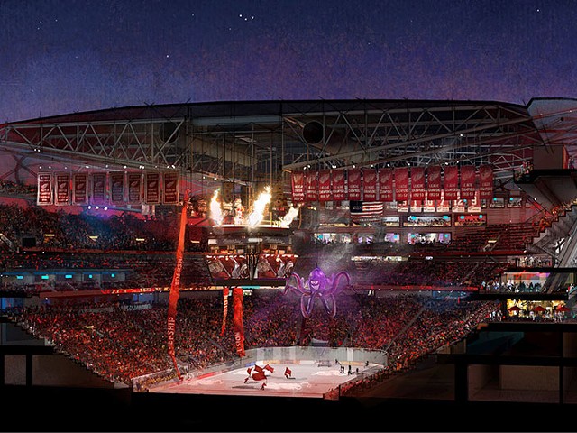 $52 million in construction contracts awarded to local companies in new Detroit arena
