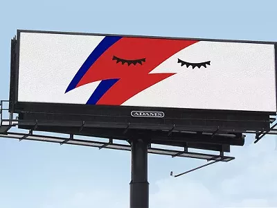 Image: Locals pay tribute to David Bowie through billboards