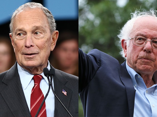 Mike Bloomberg and Bernie Sanders.