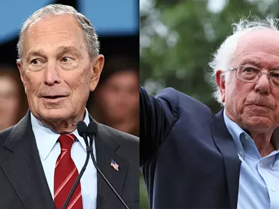 Mike Bloomberg and Bernie Sanders.