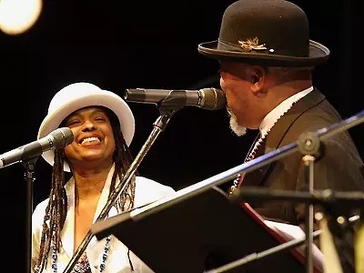 Joan Belgrave with her late husband Marcus Belgrave.