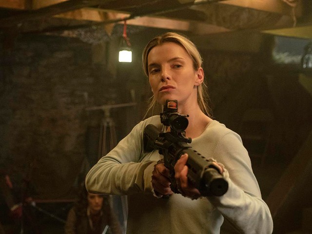 The hunters become the hunted: Betty Gilpin as Crystal in The Hunt.