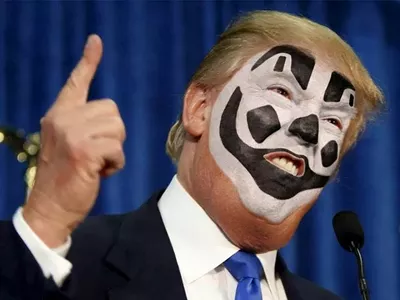 Image: Trump v Bernie: who makes the better Juggalo?