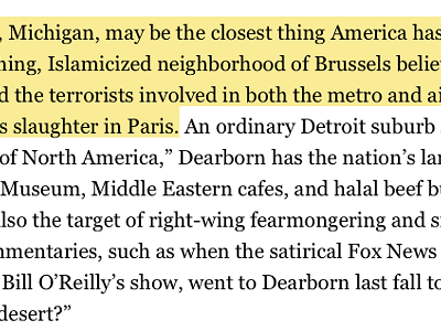 Image: Politico story on policing Muslims in Dearborn sparks Twitter debate