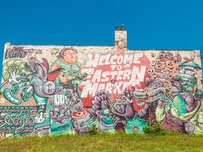 One of Eastern Market's many murals