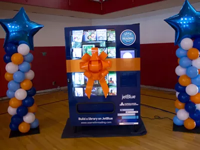 Image: Free book vending machines installed to combat Detroit book deserts