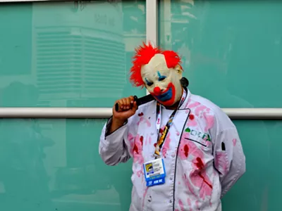 Image: Creepy clown spotted in Clinton Township