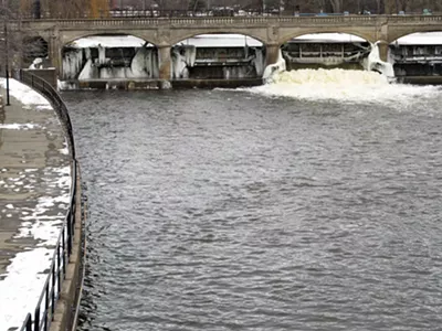 The Flint River.