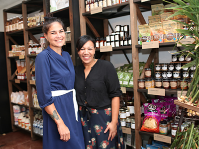 The Farmer's Hand co-owners, Rohani Foulkes and Kiki Louya.