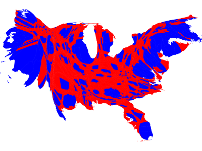 Image: This University of Michigan professor created some election maps that actually make sense