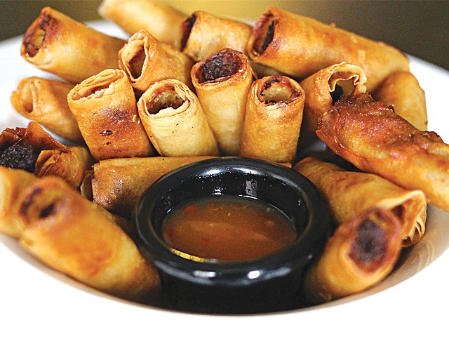 Taste of Manila serves these lumpia, which combine meat, deep-frying, and a tangy dipping sauce into a dish that seems almost tailored to American tastes.