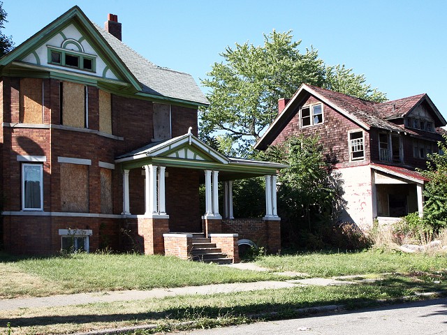 Abandoned homes in Detroit are being torn down at a faster rate due to a Federal grant for demolition.