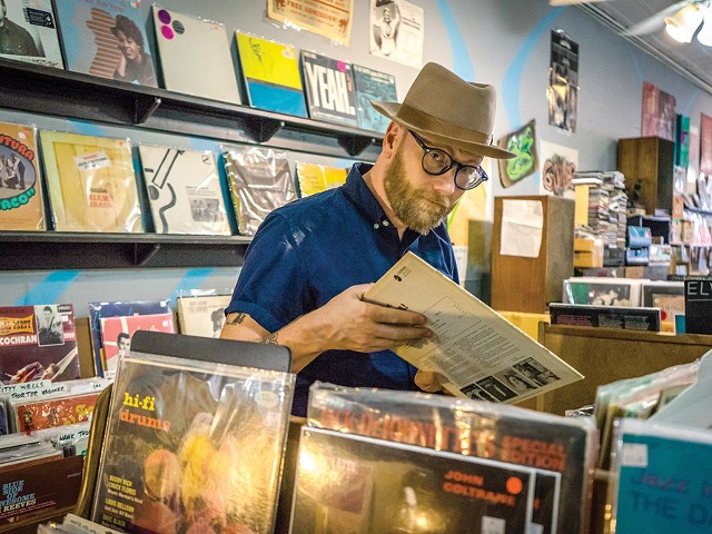 Mike Doughty in Memphis, at the fabulous Goner Records.
