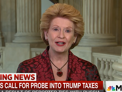 Image: Sen. Debbie Stabenow wants to see Trump's tax returns now, please