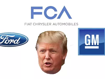 Image: Trump asked the Big 3 to bus workers to his Ypsilanti rally