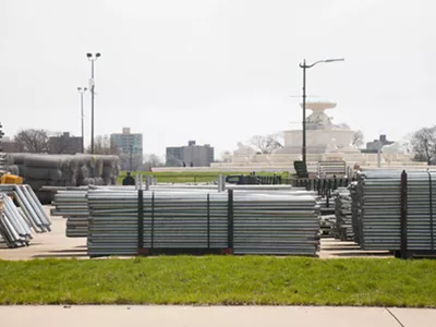Image: Belle Isle Grand Prix construction just started eight weeks ahead of the race