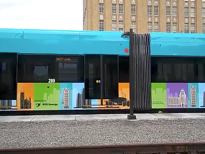 Image: The QLine sports a nifty wrap before it debuts May 12